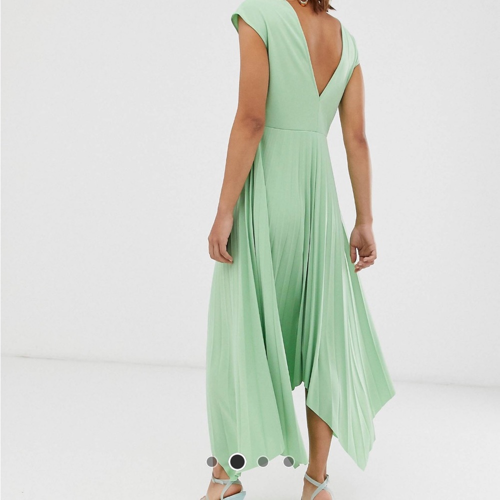 V back midi dress